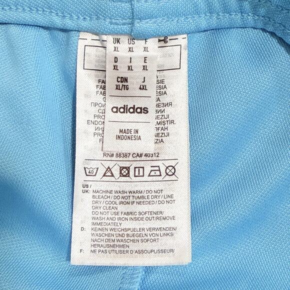Adidas Track Pants Mens XL Blue AEROREADY Entrada Training Tapered 3 Stripe - Picture 5 of 12